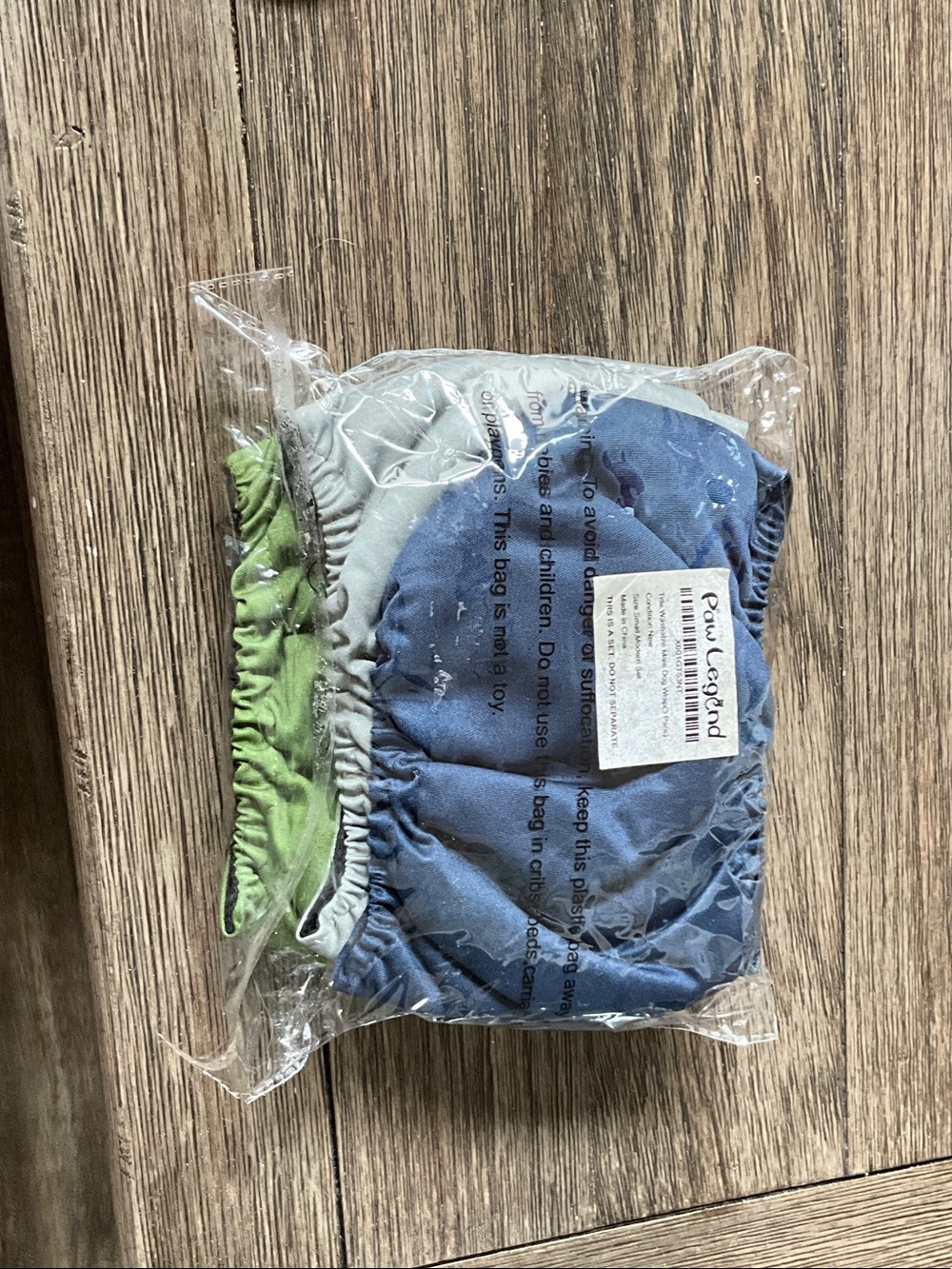 Kids Reusable Hair Scrunchies Set - Blue, Light Blue, Green